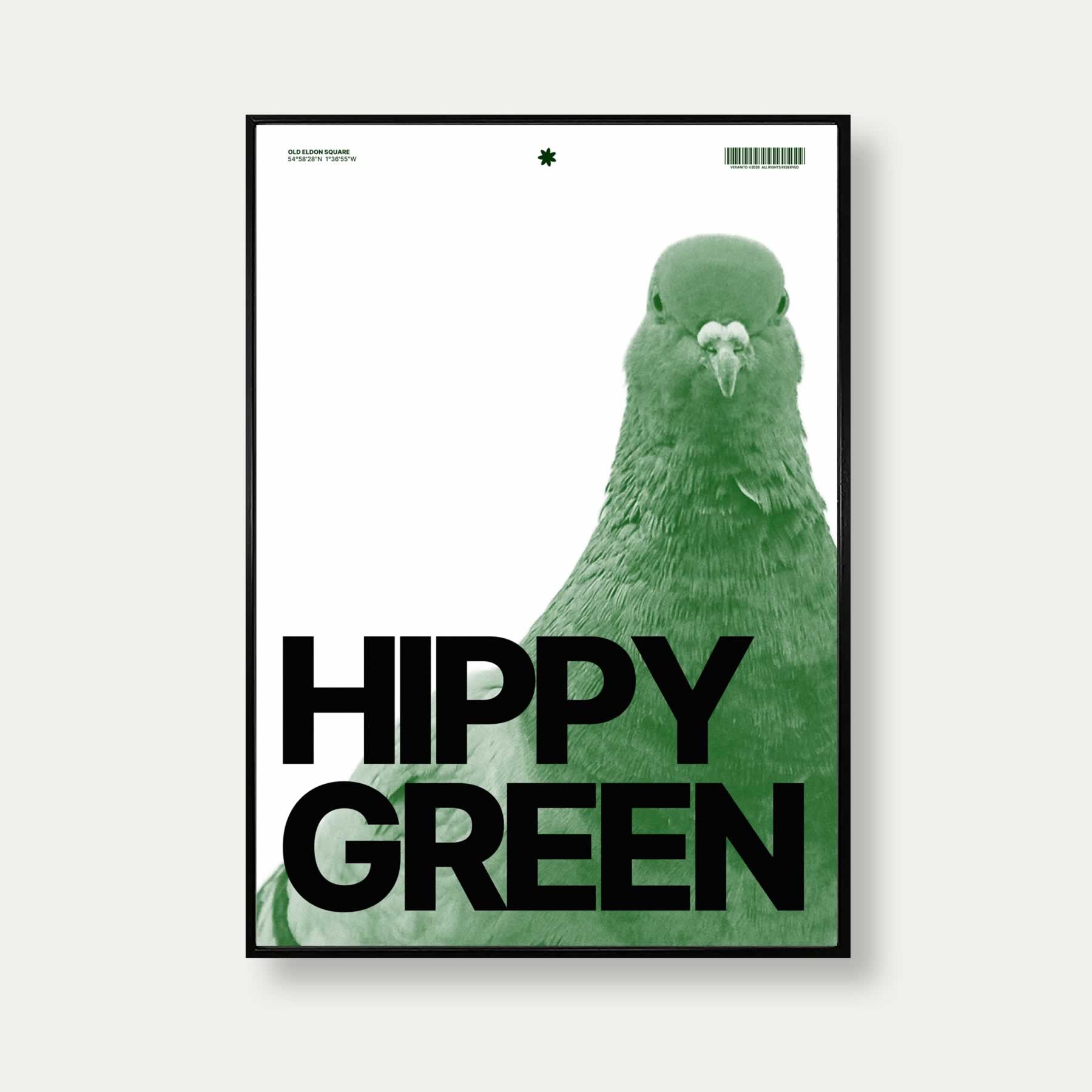 Hippy Green Newcastle Print