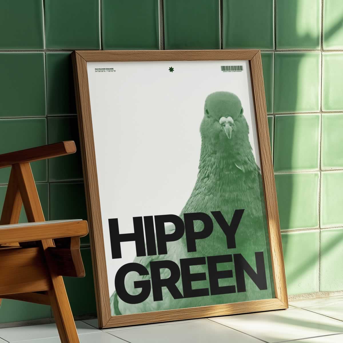 Hippy Green Newcastle Wall Art