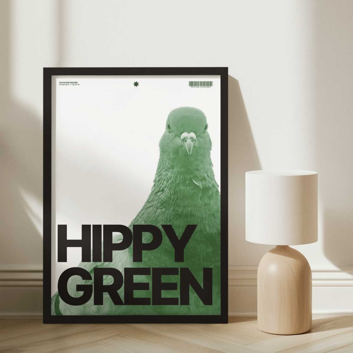 Hippy Green Poster Print