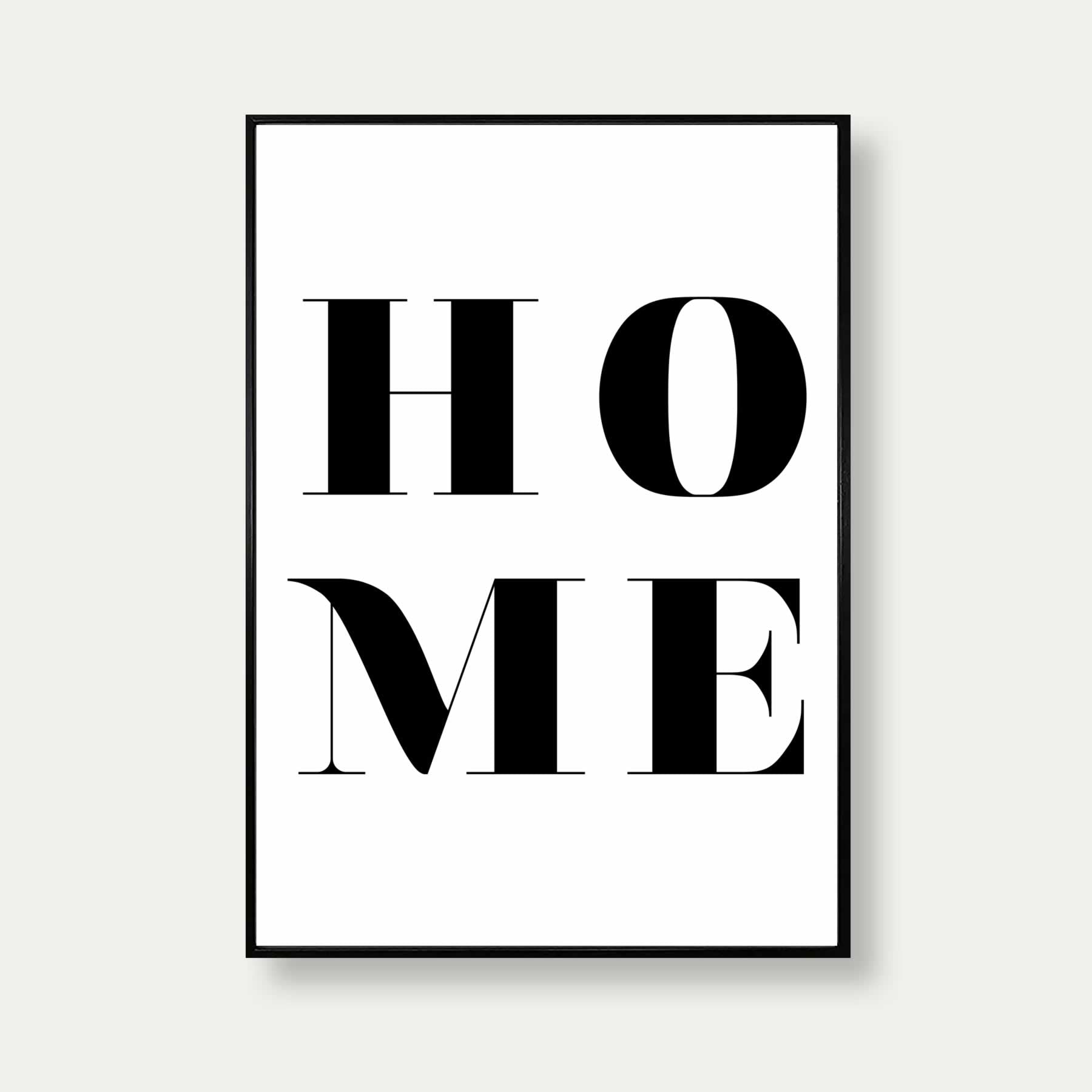 Home Fancy Black And White Quote Print