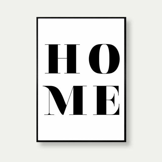 Home Fancy Black And White Quote Print