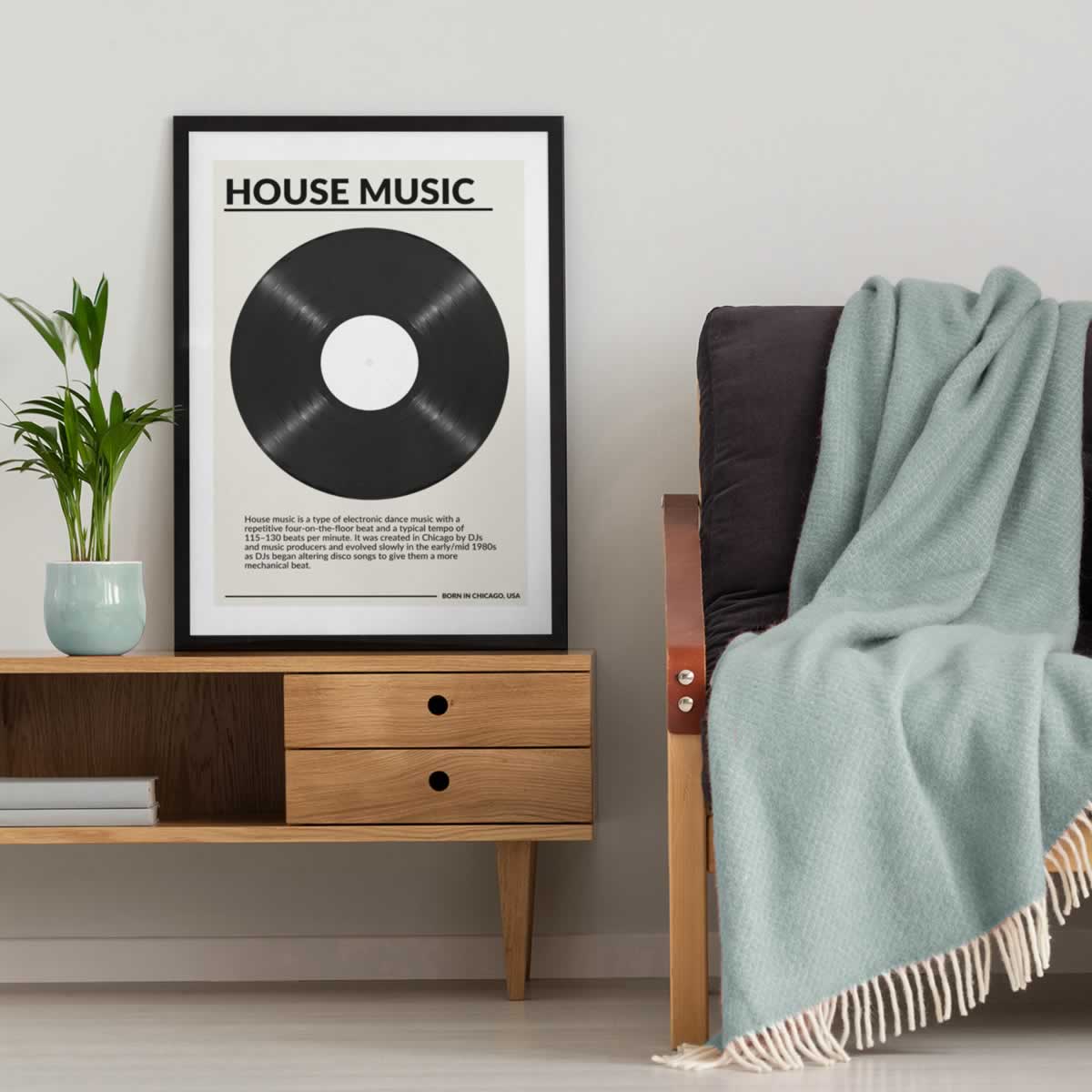 House Music Vinyl Wall Art