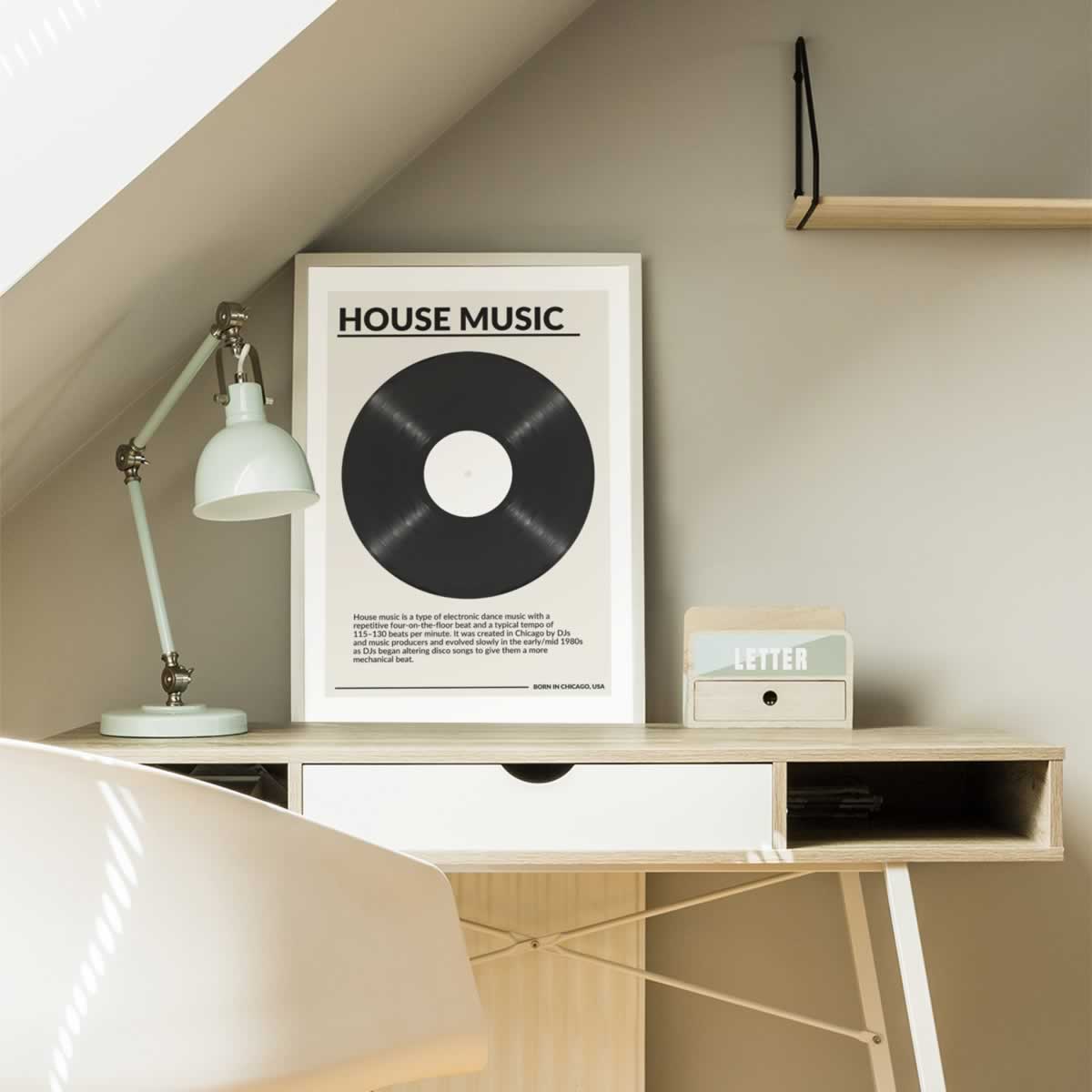 House Music Vinyl Poster For Your Room