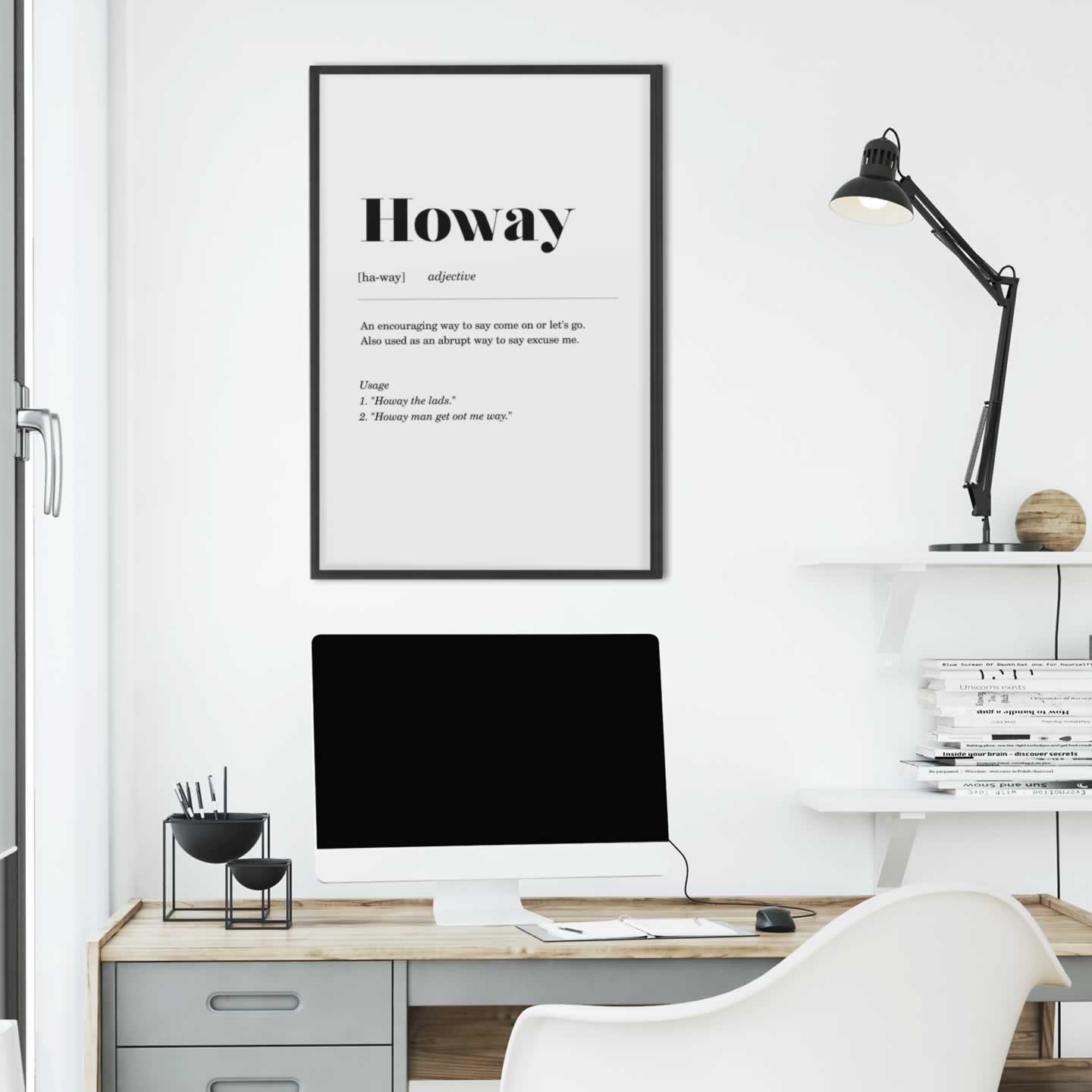 Howay Geordie Definition Wall Art