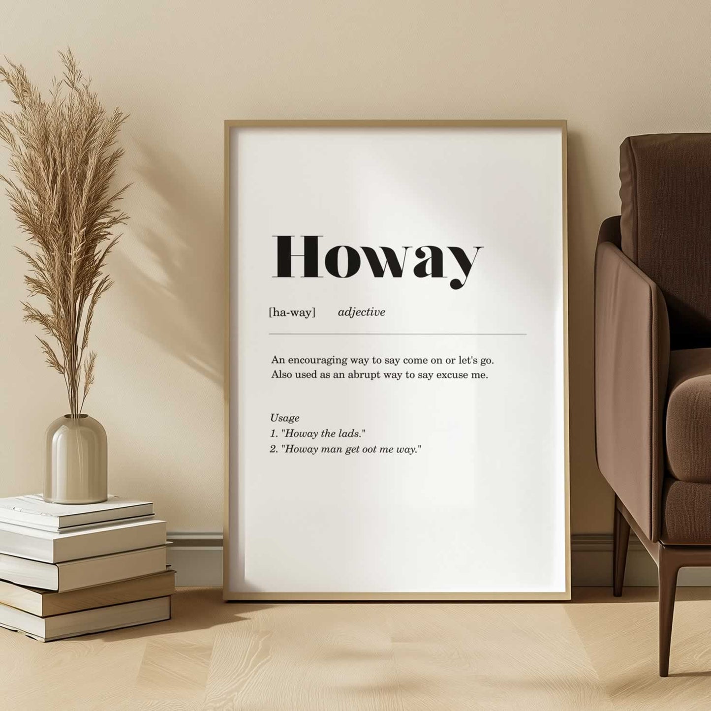 Howay Geordie Definition Poster