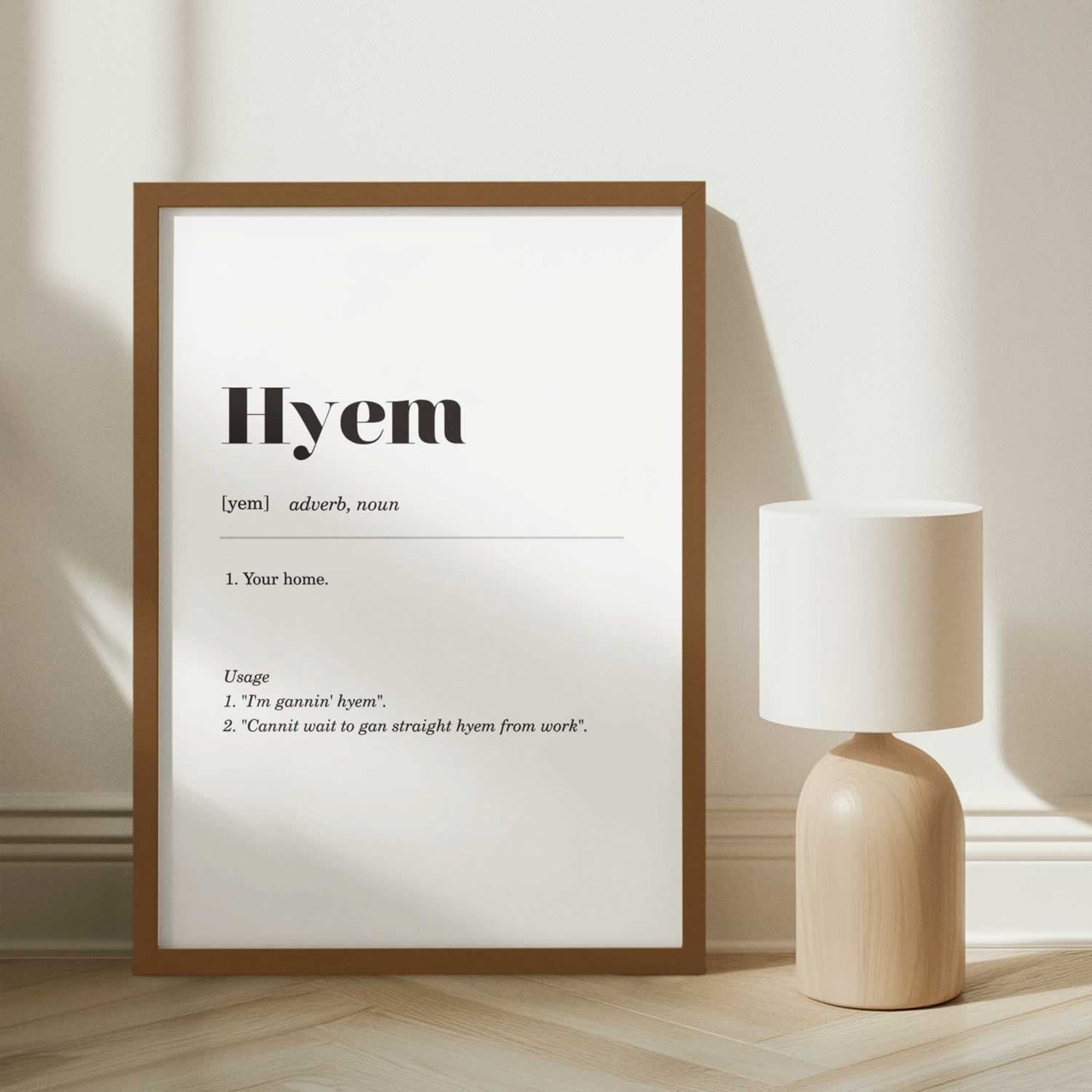 Hyem Geordie Definition Wall Art