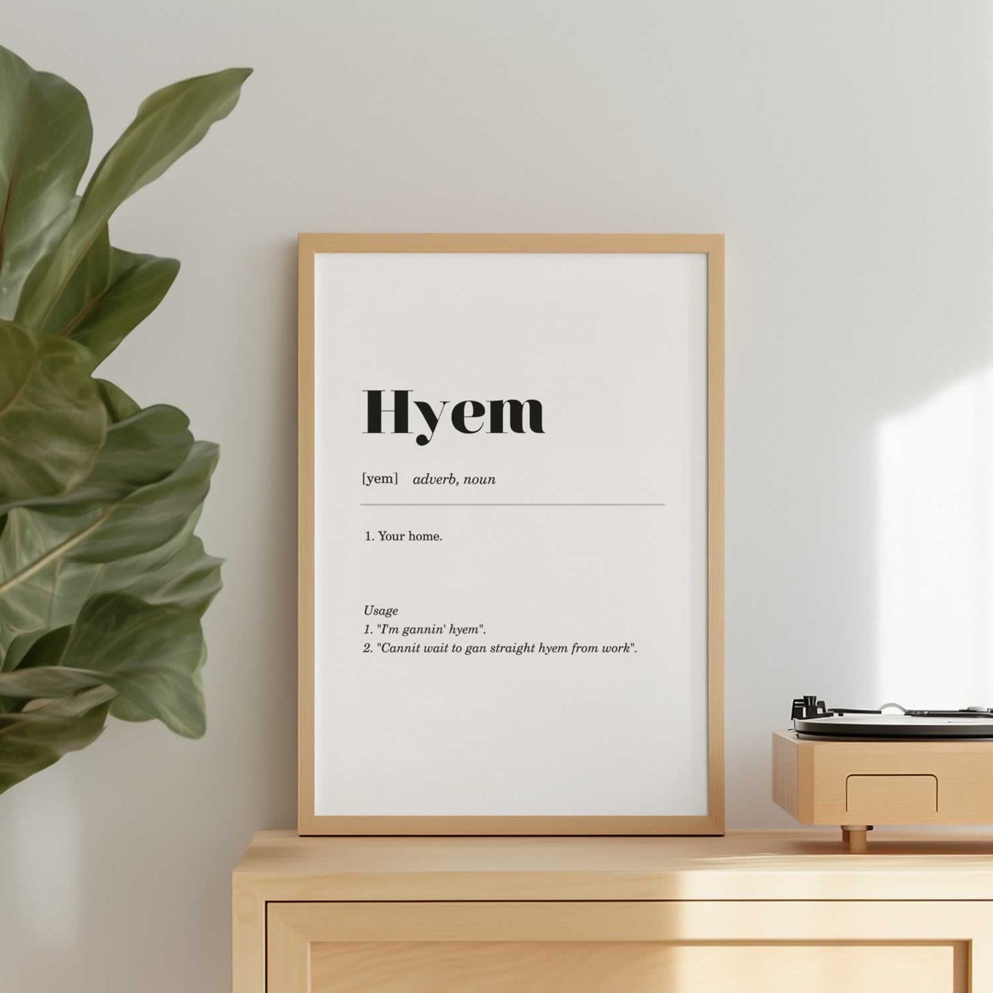Hyem Geordie Wall Art For Newcastle Home