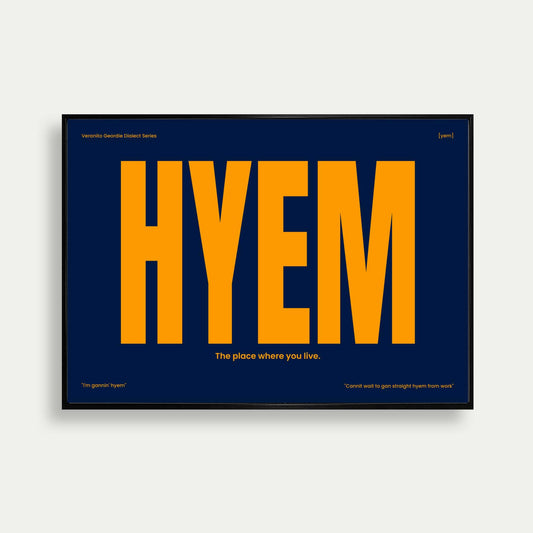 Hyem Newcastle Print Blue And Orange Edition