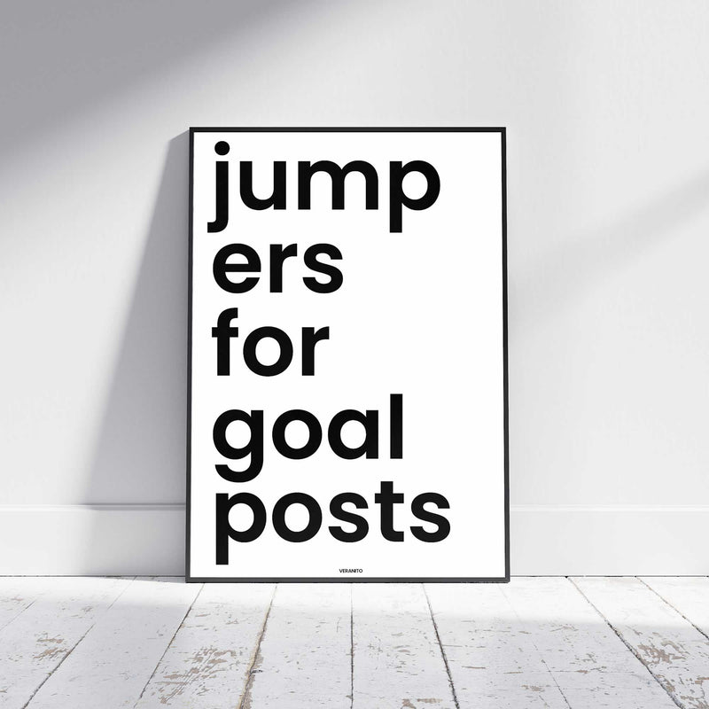 Jumpers For Goalposts Poster