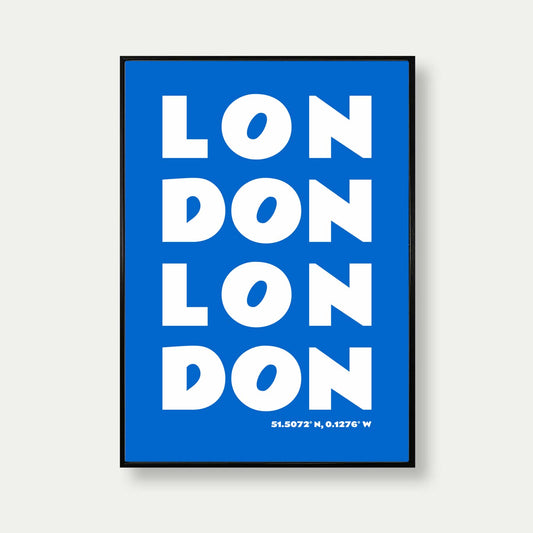 London Bold Travel Print