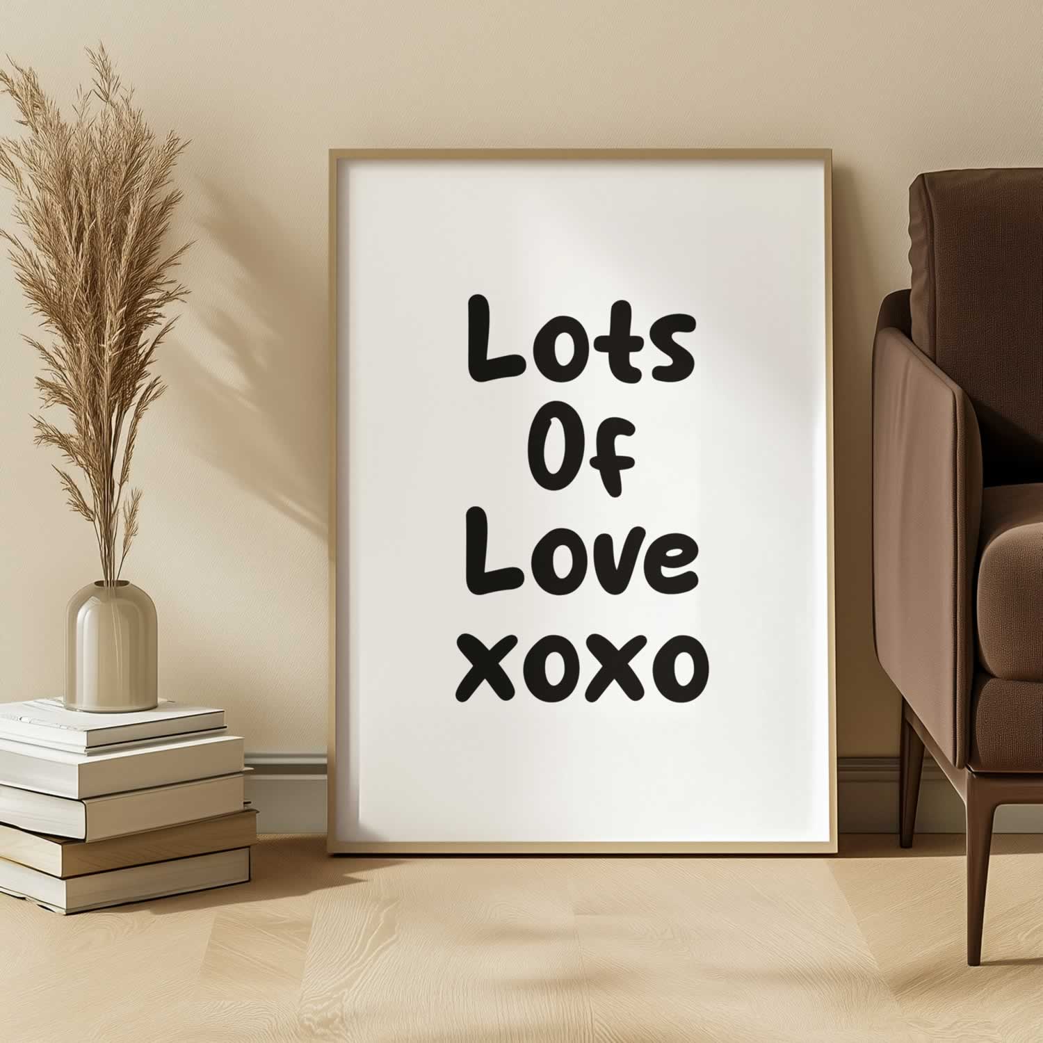 Lots Of Love Typography Print
