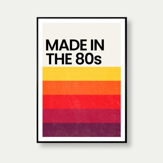 Made In The 80s Retro Print