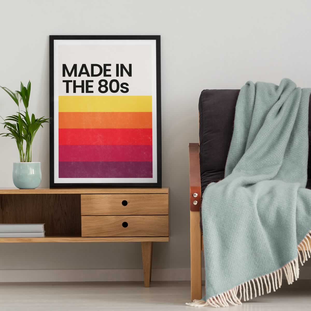 Made In The 80s Retro Poster For The Wall