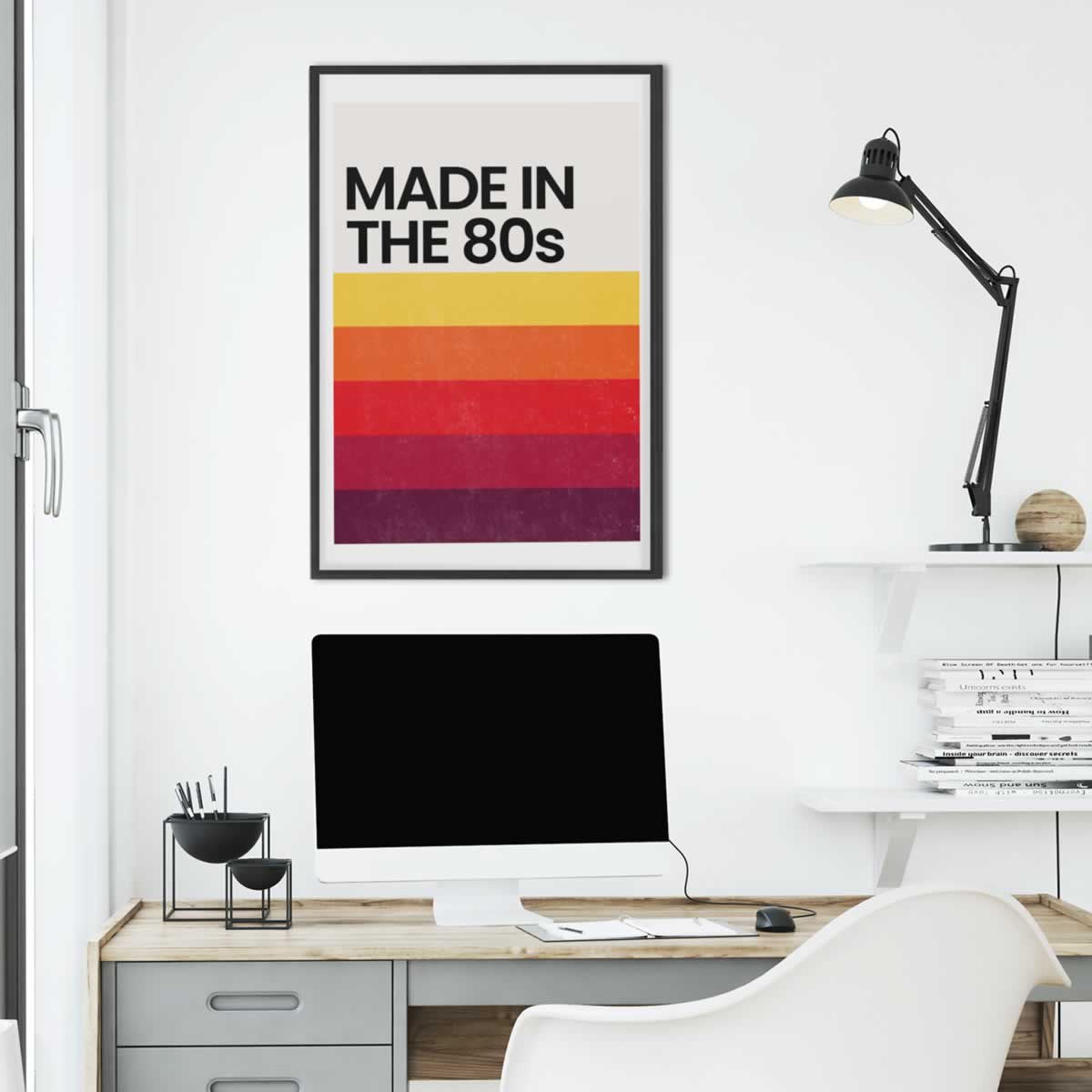 Made In The 80s Retro Print On The Wall