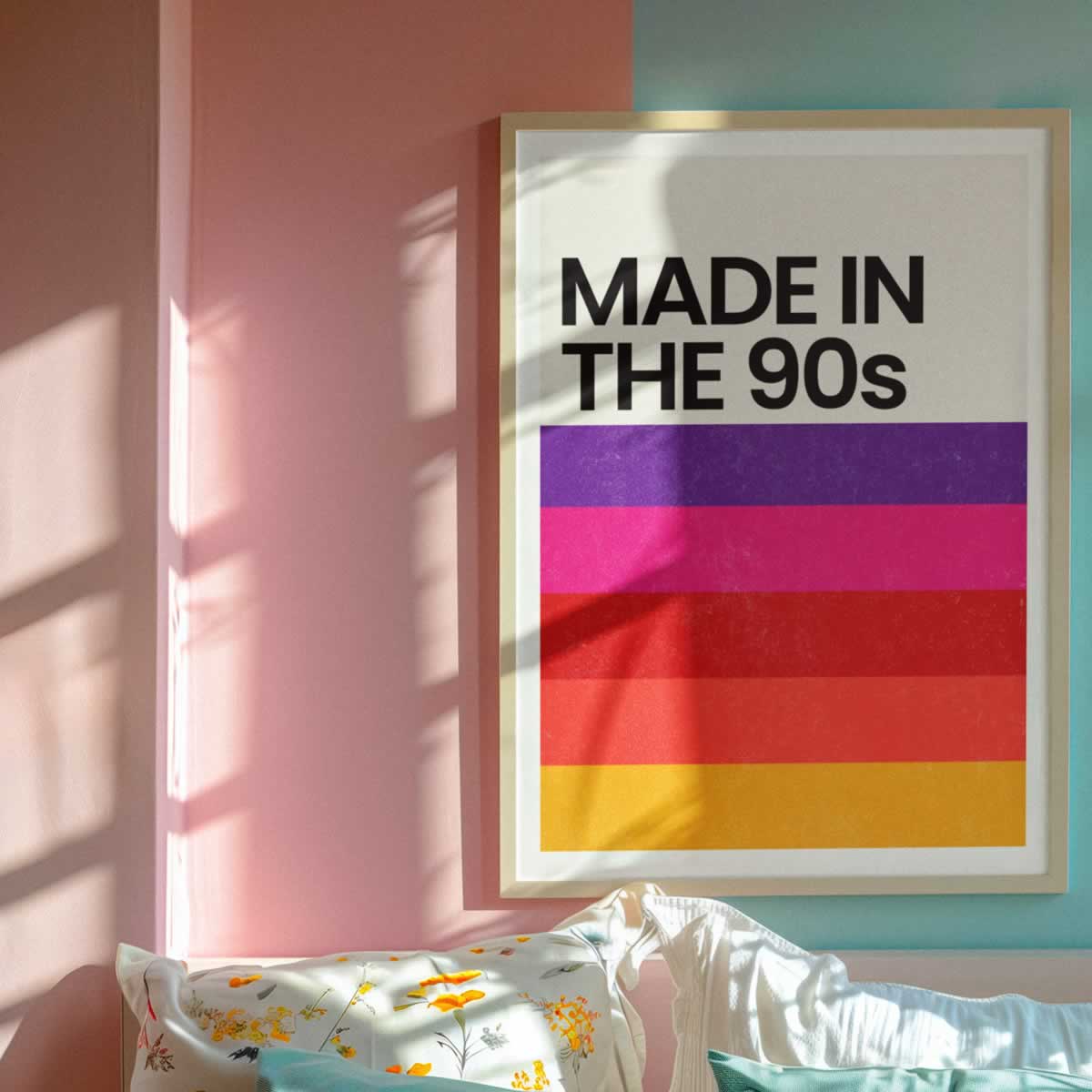 Made In The 90s Retro Print For Bedroom