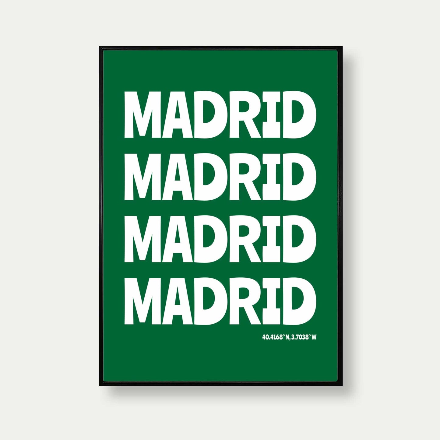 Madrid Bold Travel Print