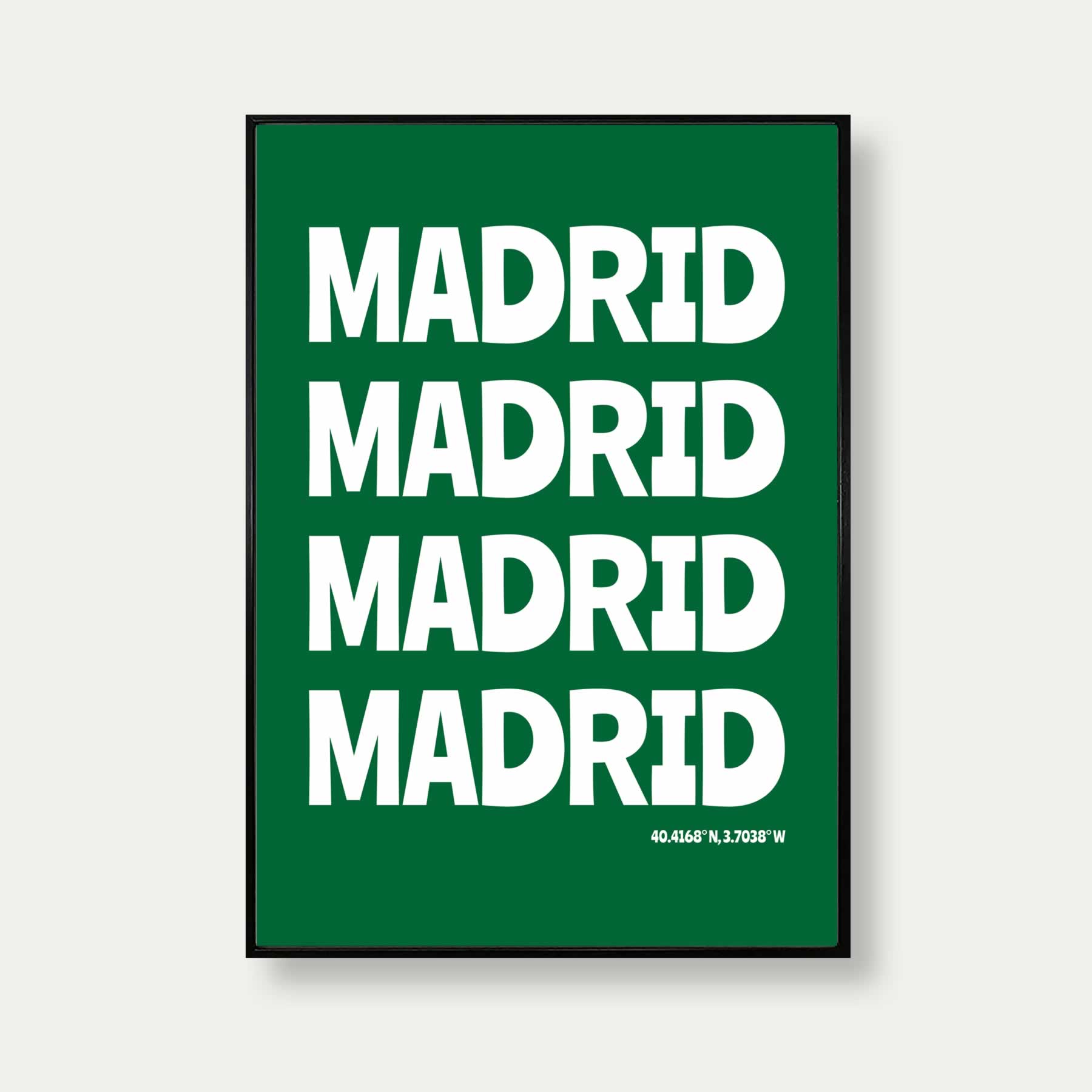Madrid Bold Travel Print