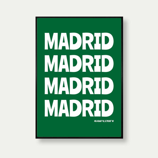Madrid Bold Travel Print