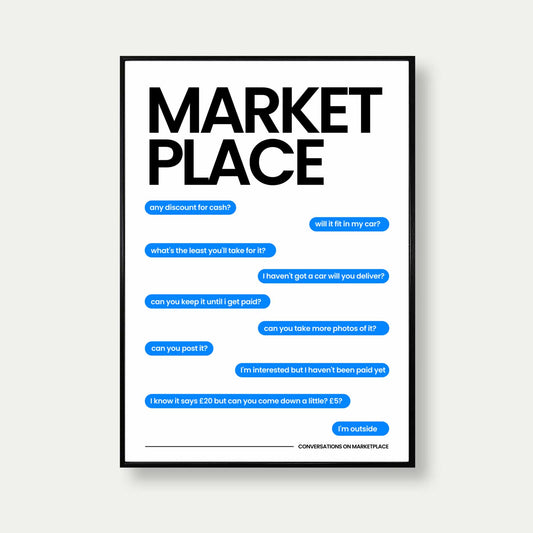 Funny Conversations On Marketplace Print