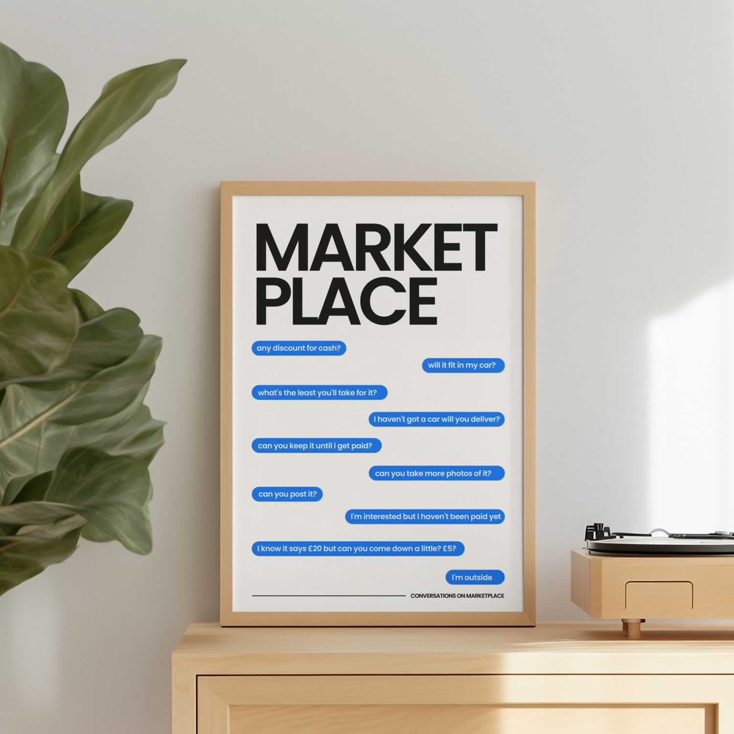Marketplace Meme wall art
