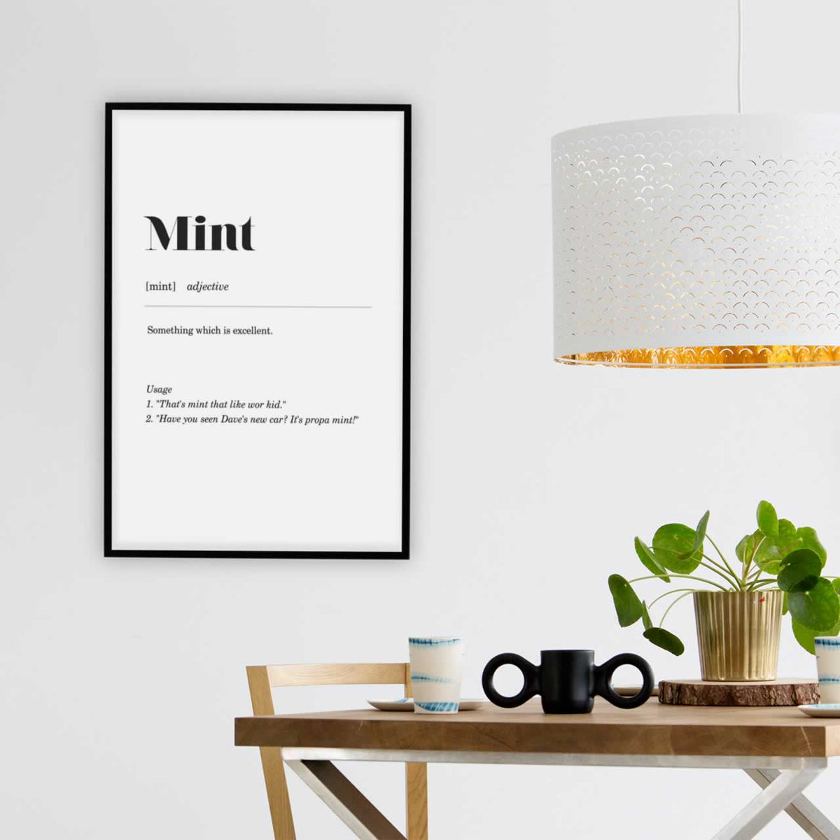 Mint Geordie Definition Wall Art