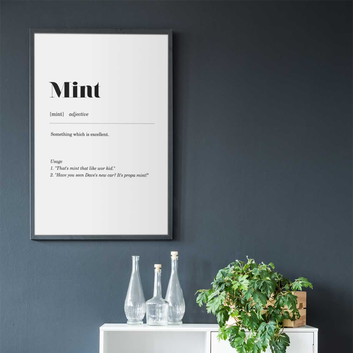Mint Geordie Quote Wall Art