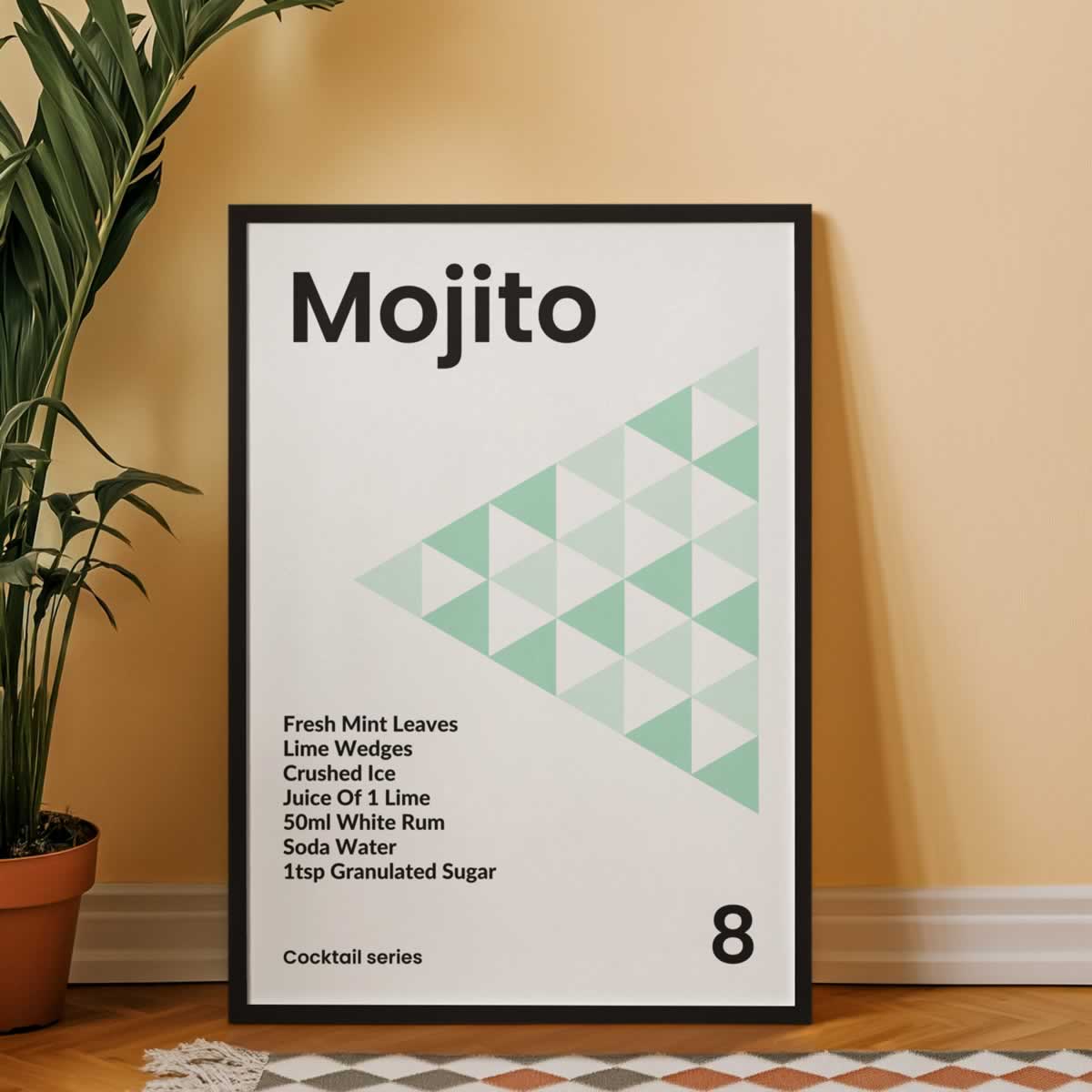 Mojito Cocktail Print For Kitchen