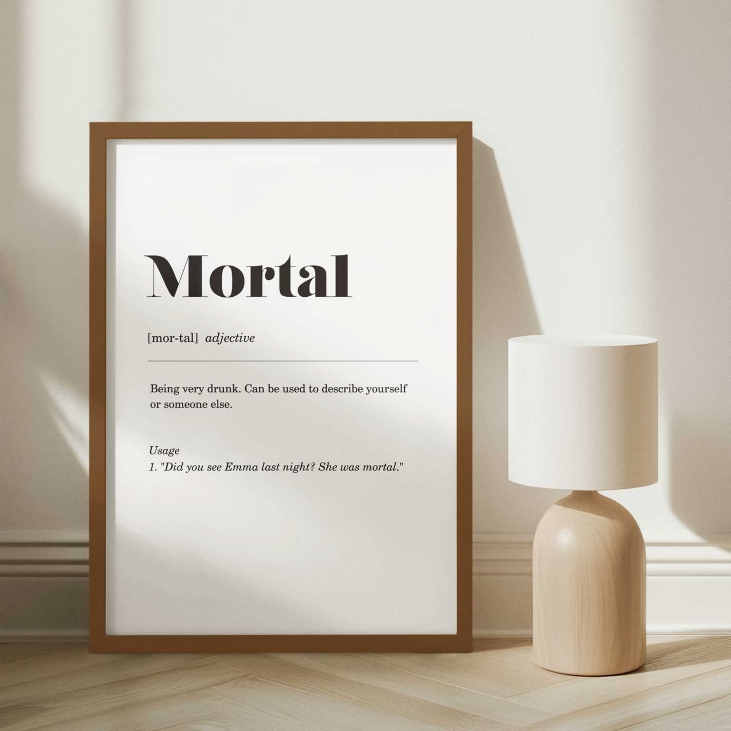 Mortal Geordie Definition Poster