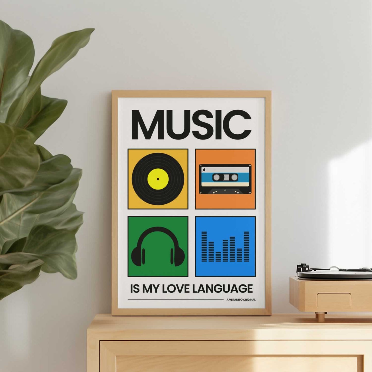 Music Is My Love Language Vinyl Cassette Print