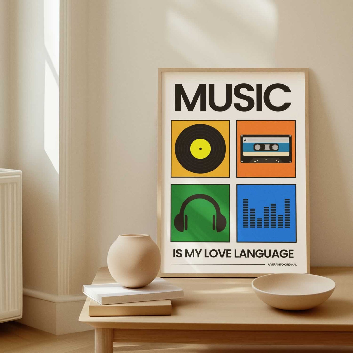 Music Is My Love Language Wall Art