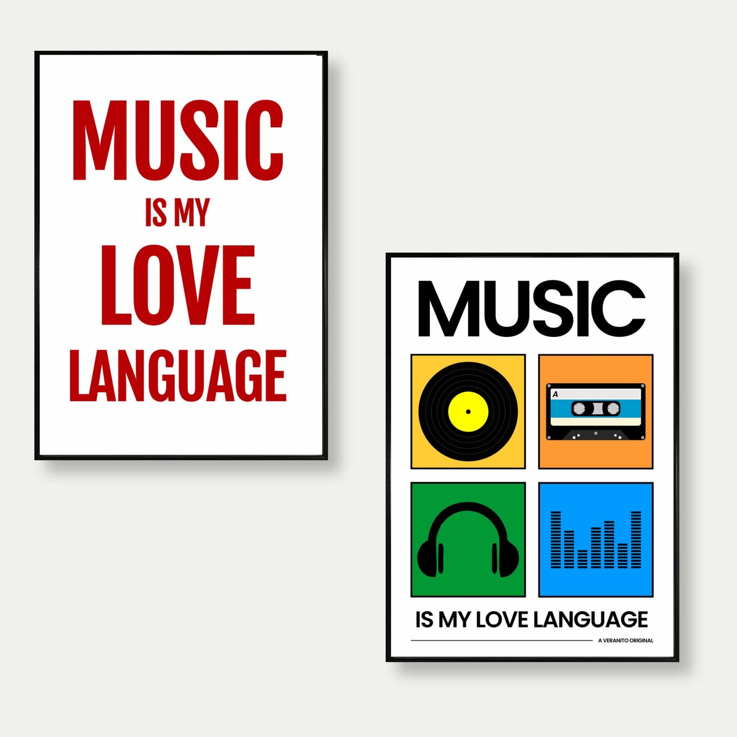 Music Is My Love Language Set Of 2 Prints