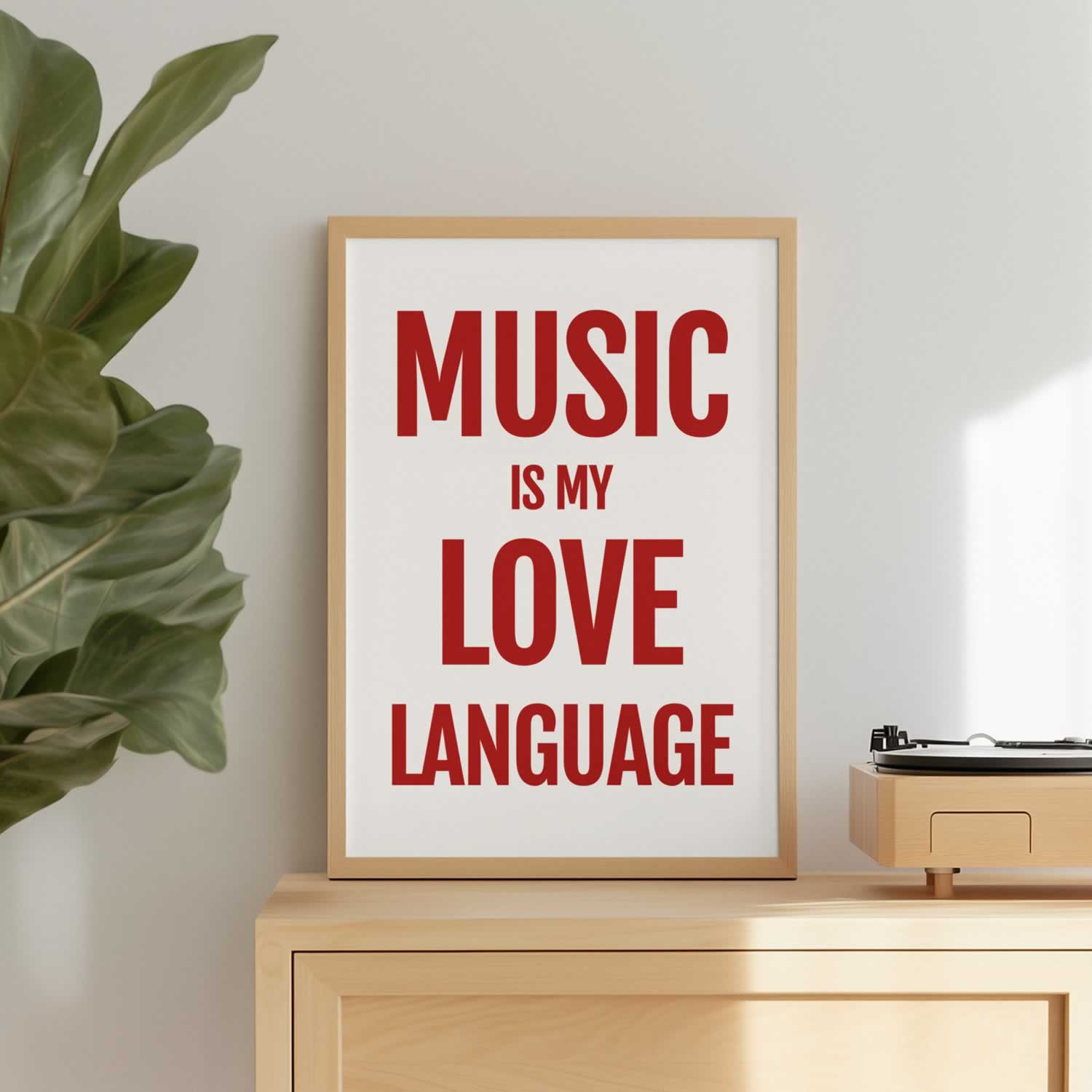 Music Is My Love Language Print