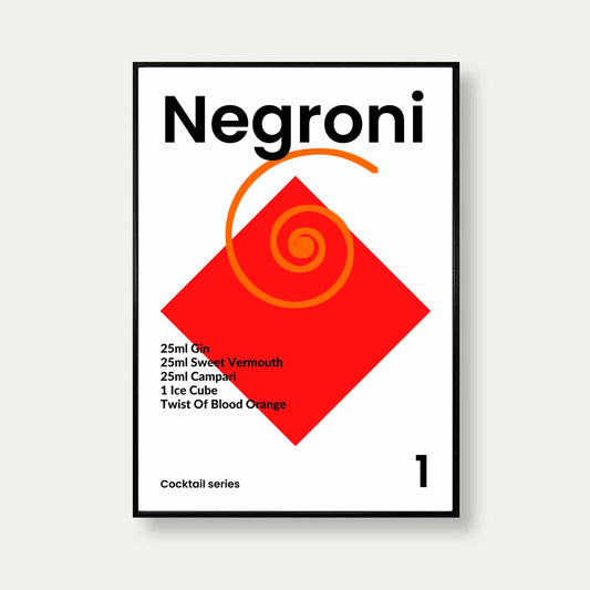 Negroni Cocktail Print