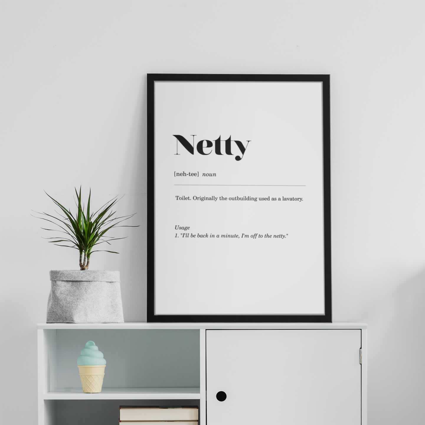 Netty Geordie Definition Wall Art Print