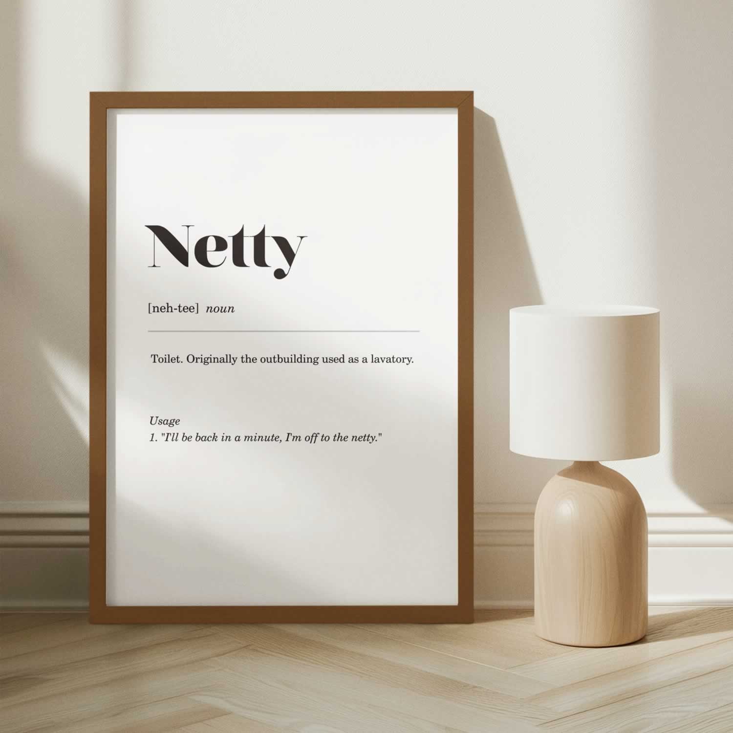Netty Geordie Slang Print