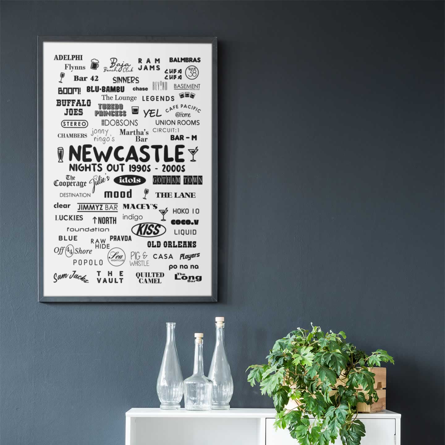 Newcastle nights out wall art