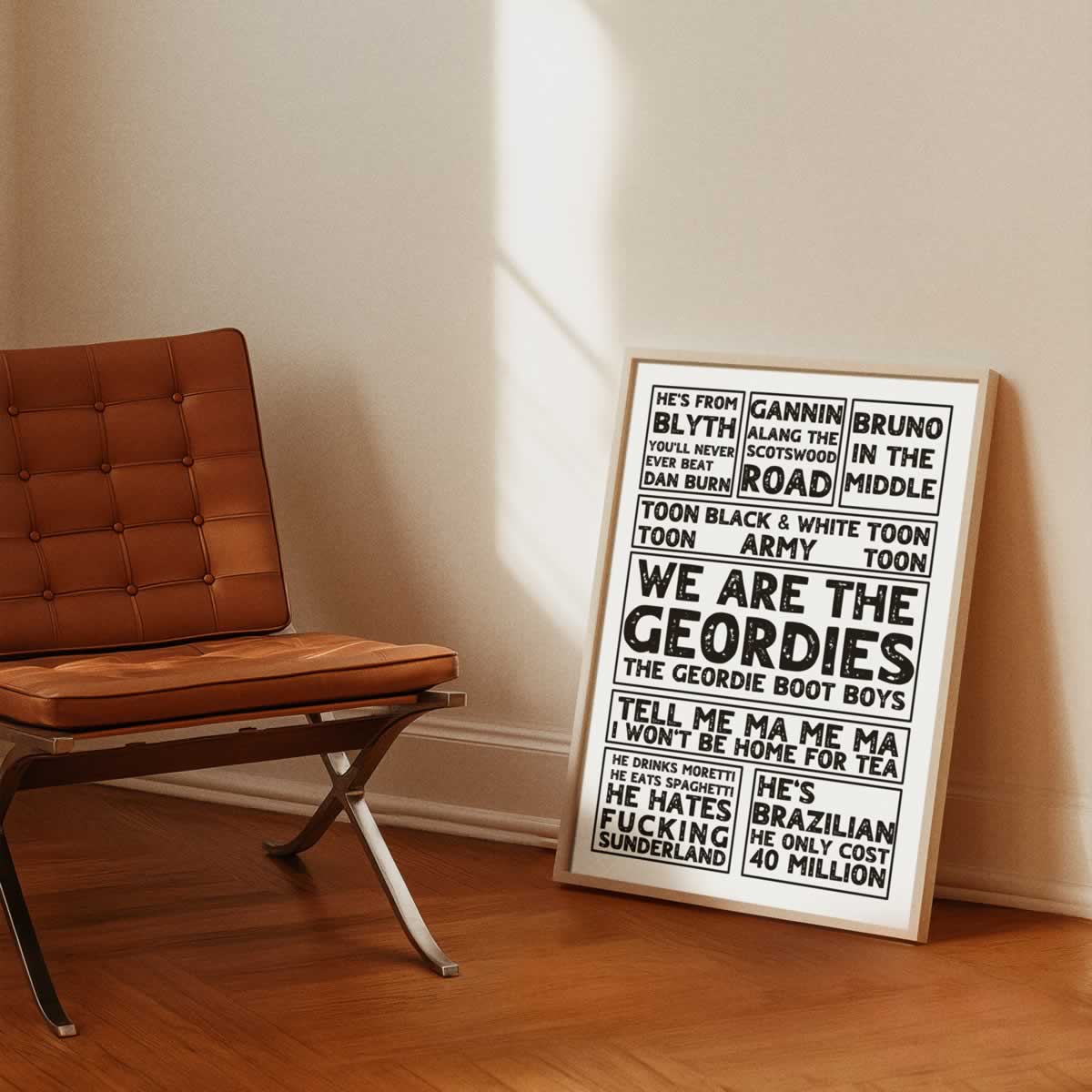 Newcastle Fan Chants Football Songs Poster