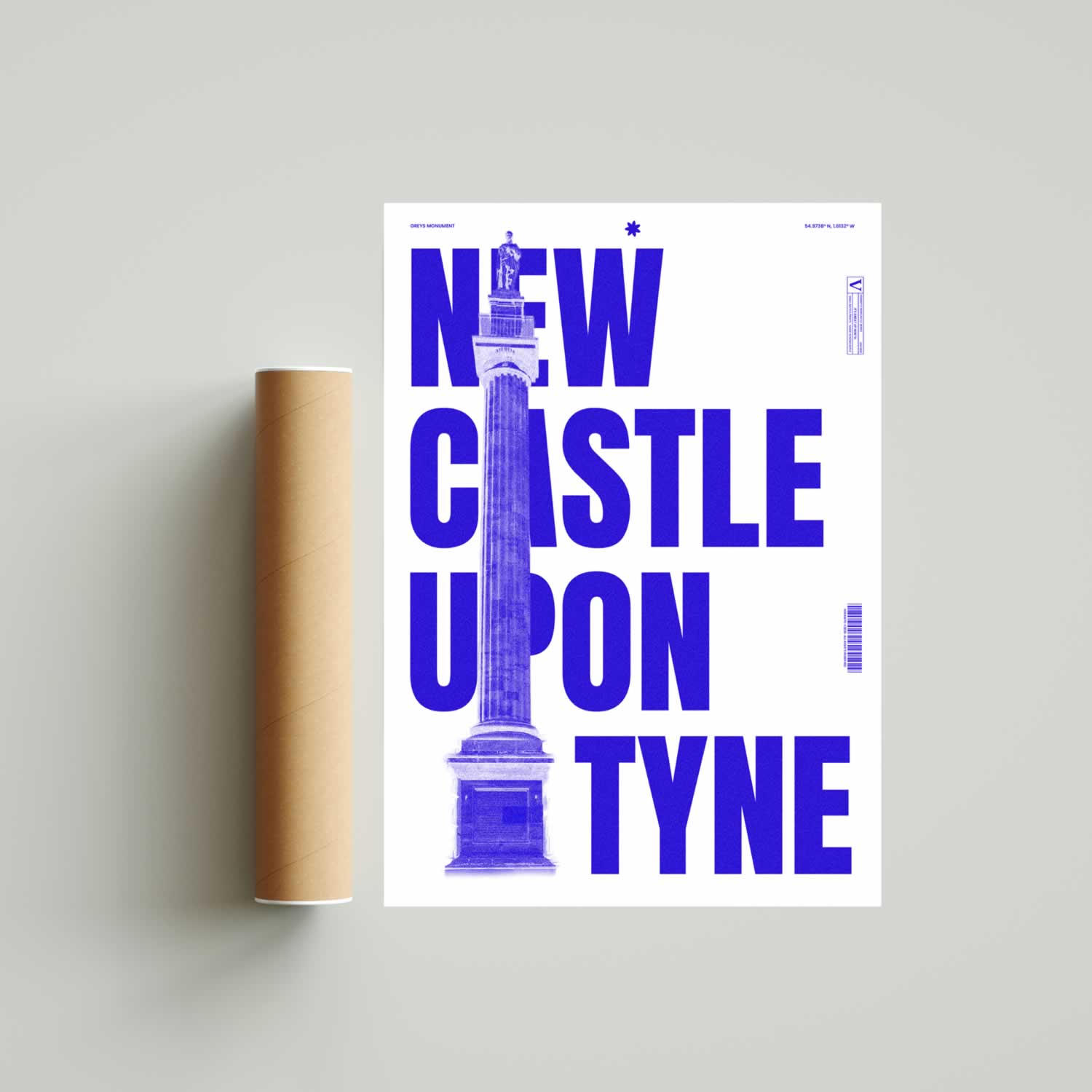Newcastle Upon Tyne Grey Street Poster