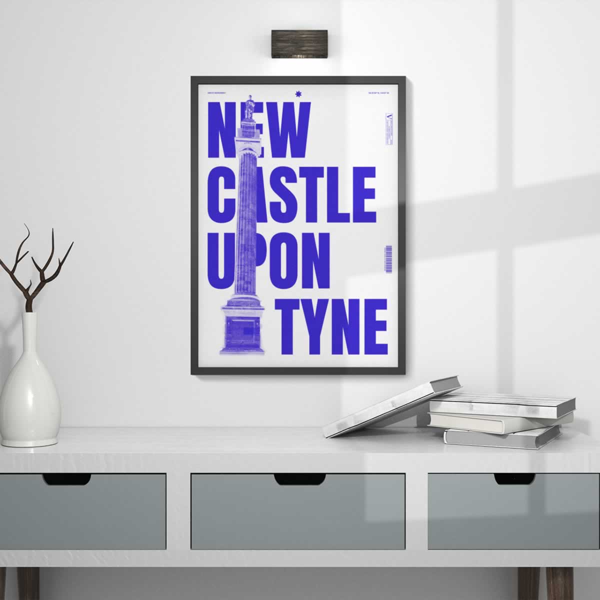 Newcastle Upon Tyne Greys Monument Poster Print