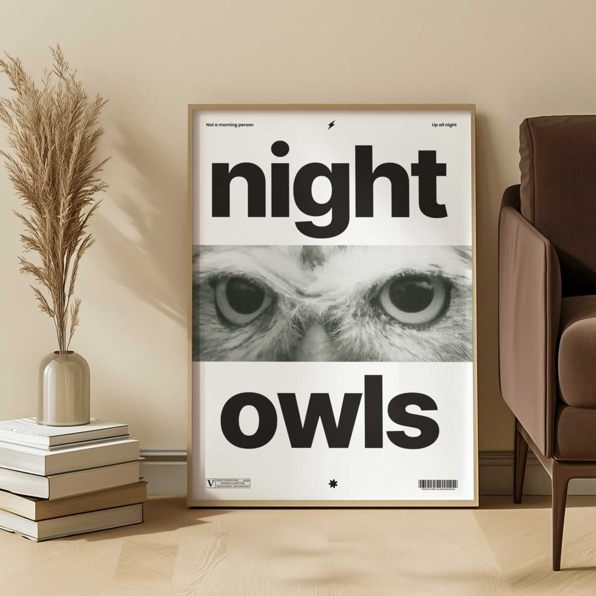 Night Owls Print