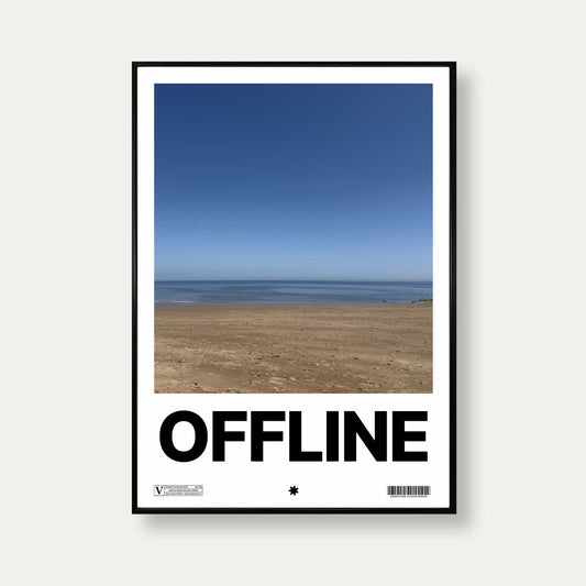 Offline Beach Print
