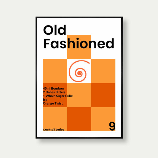 Old Fashioned Cocktail Print