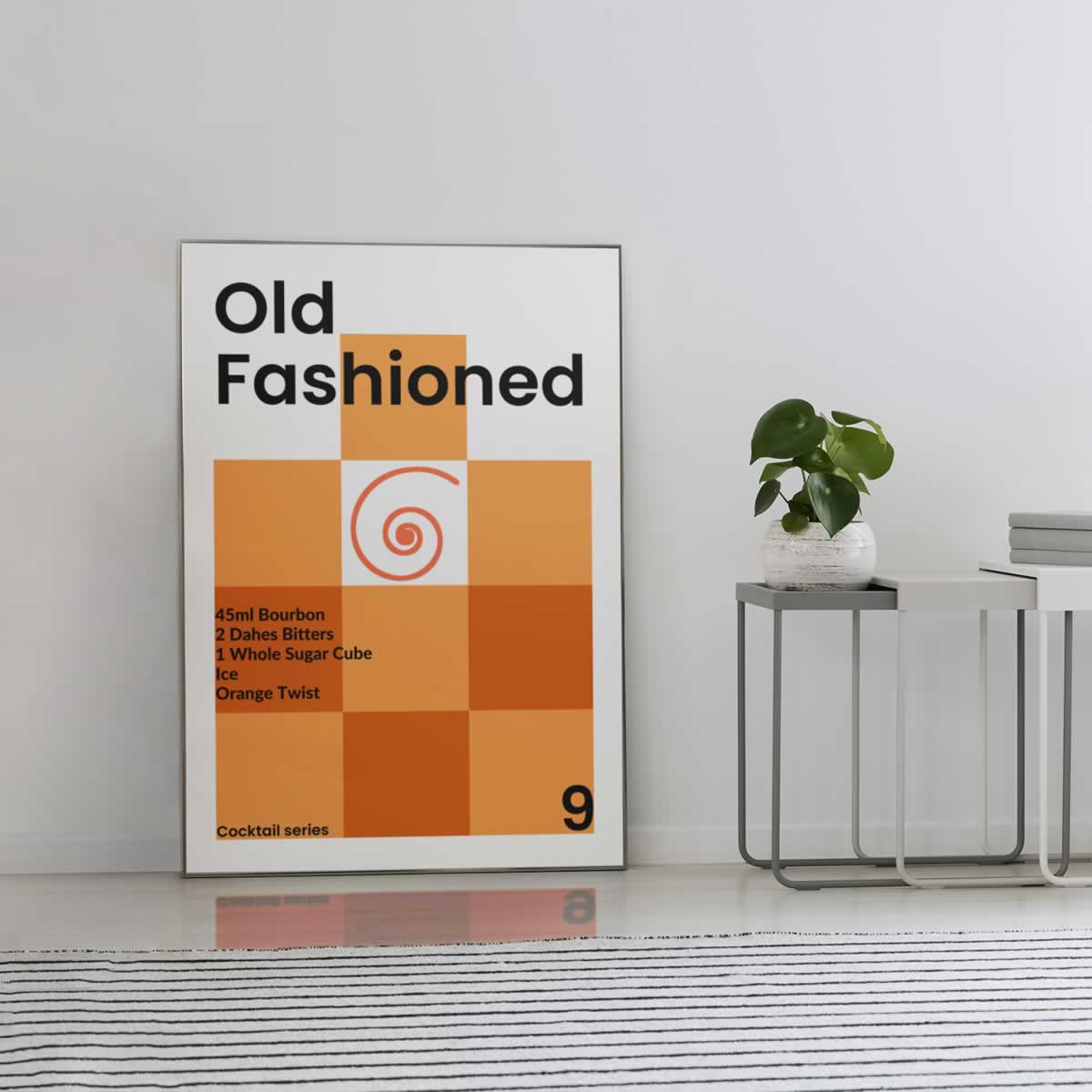 Old Fashioned Cocktail Poster Print