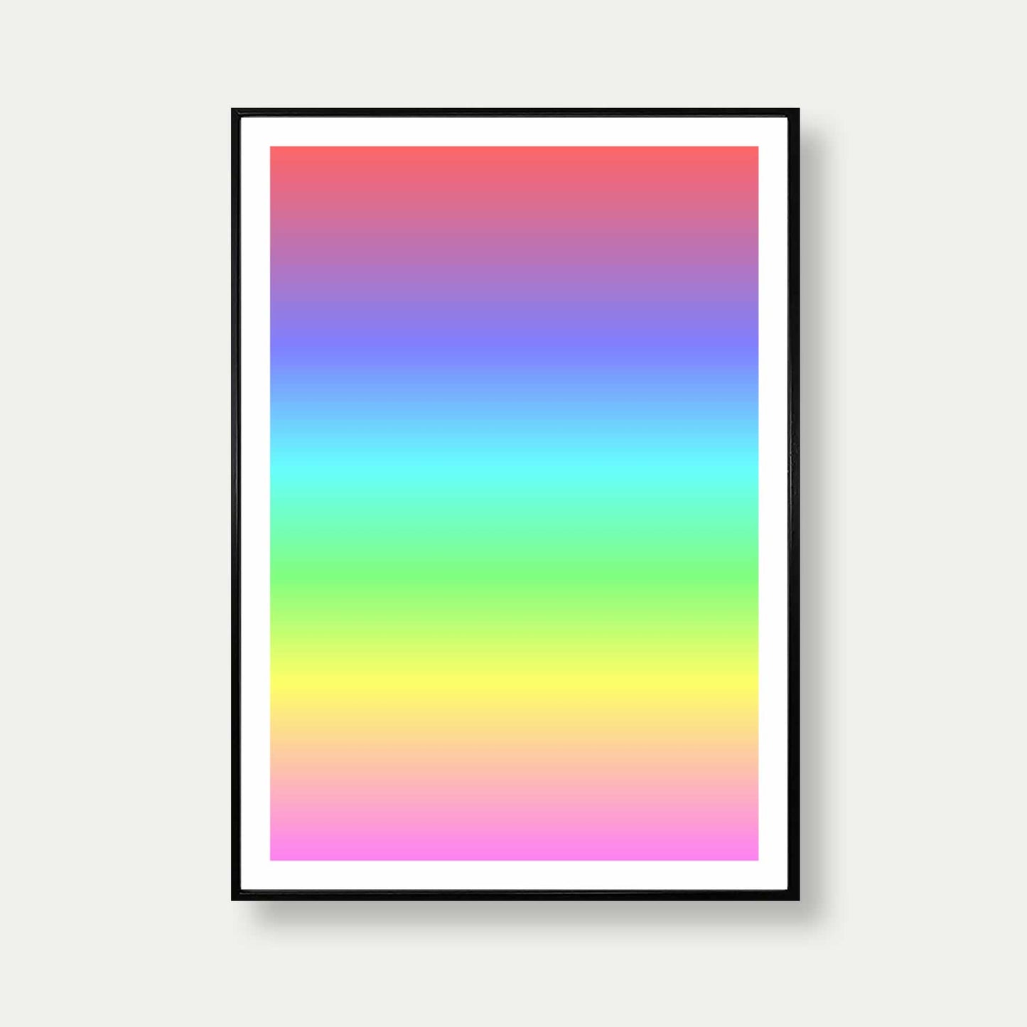 Pastel Gradient Colours Art Print
