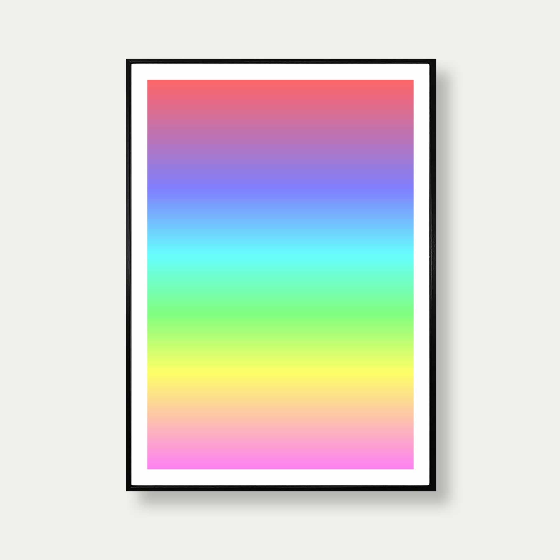 Pastel Gradient Colours Art Print