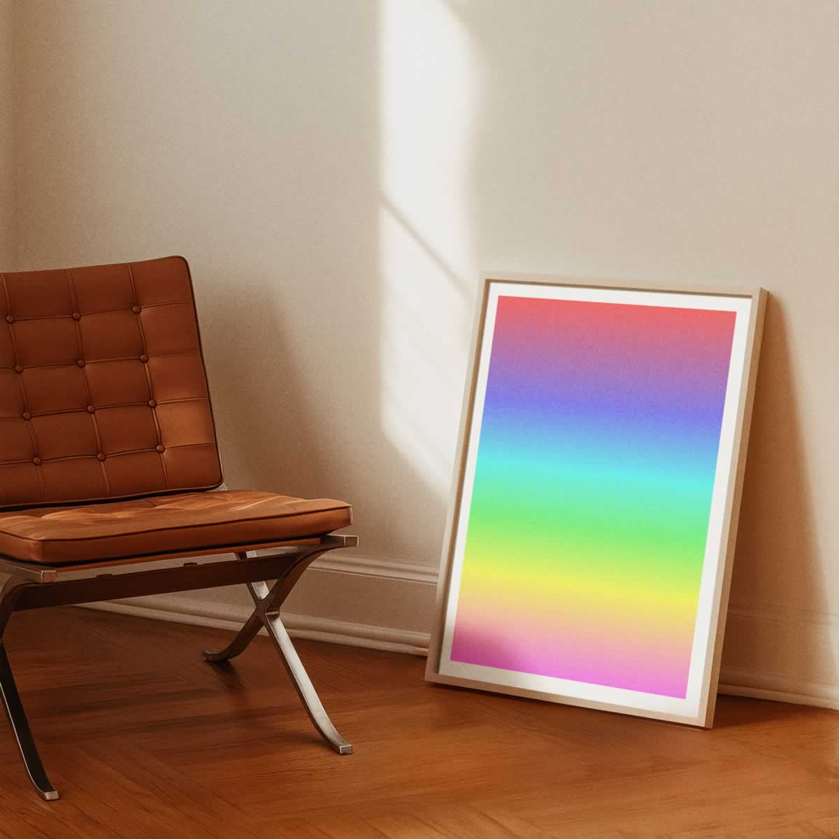 Pastel Gradient Colours Print