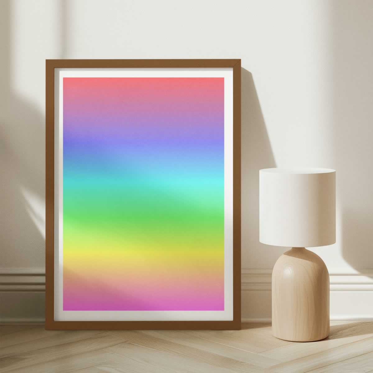 Pastel Gradient Colours Poster