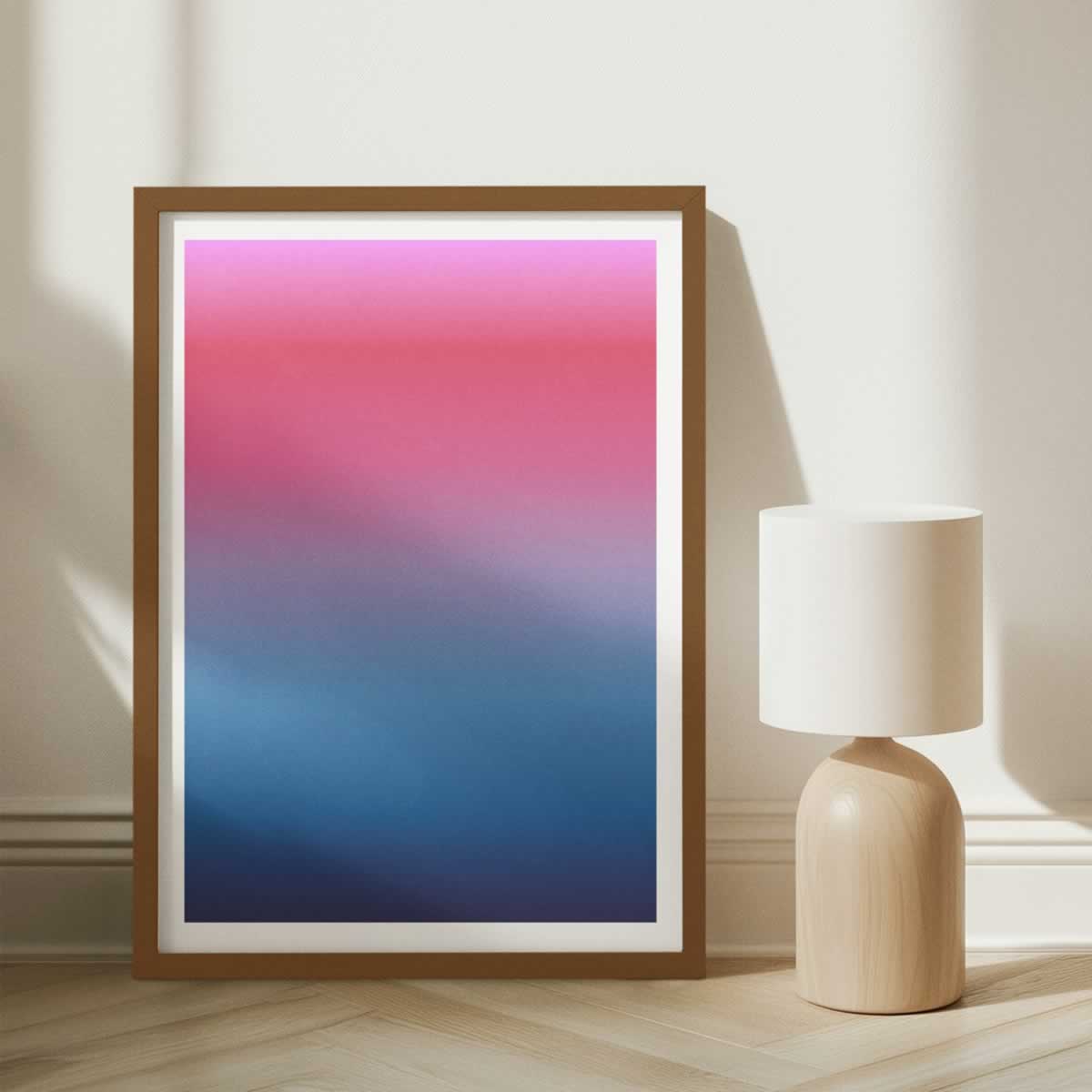 Pink Sky Sunset Gradient Poster
