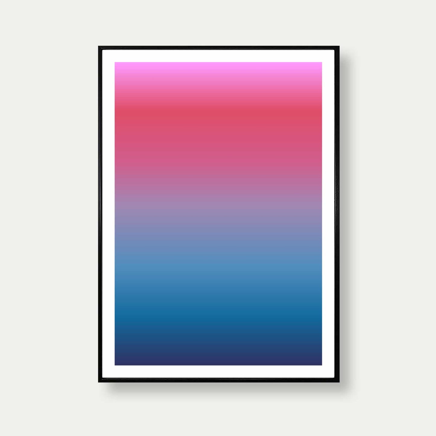 Pink Sky Sunset Gradient Art Print