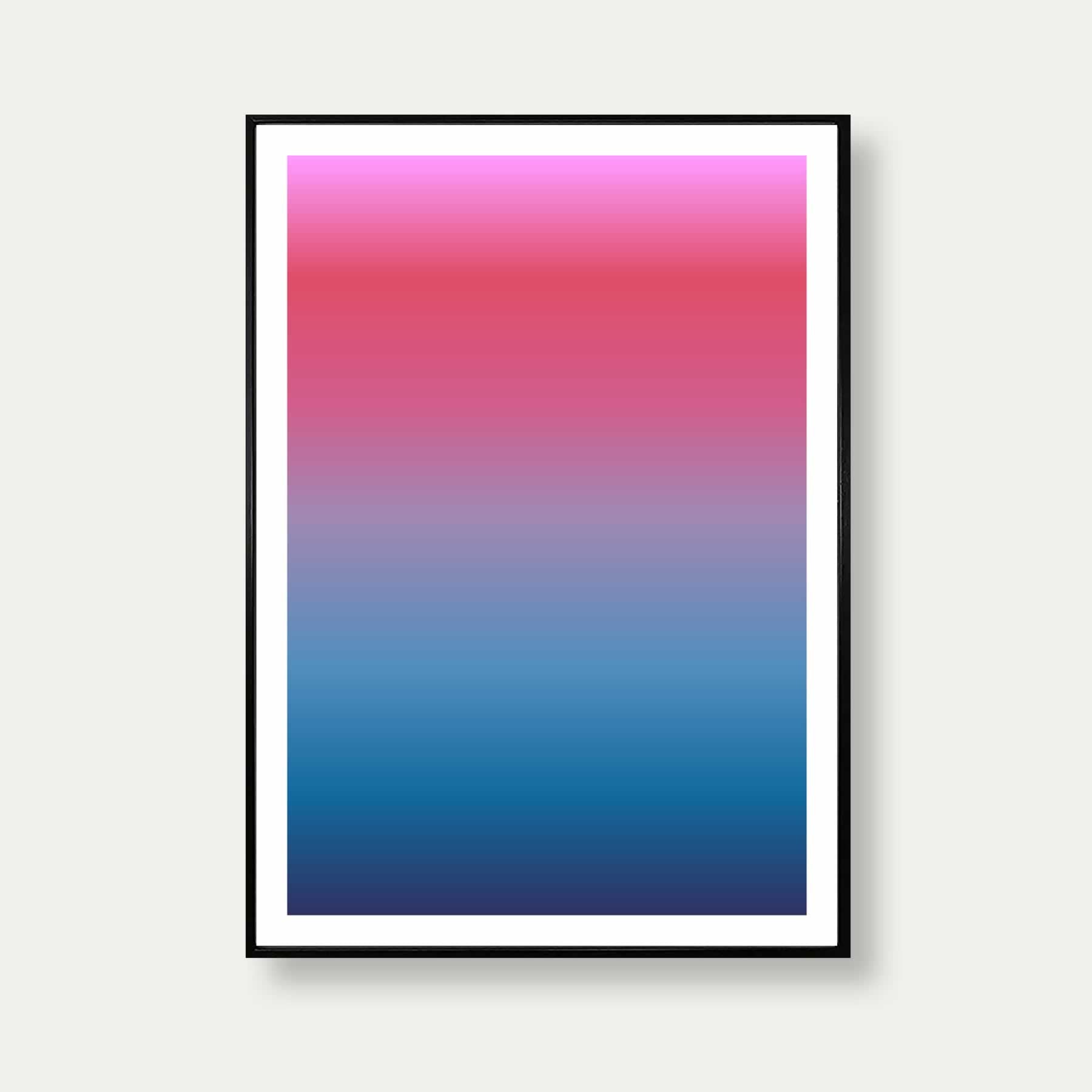 Pink Sky Sunset Gradient Art Print